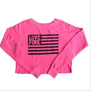 Victoria's Secret Pink flag sweatshirt S